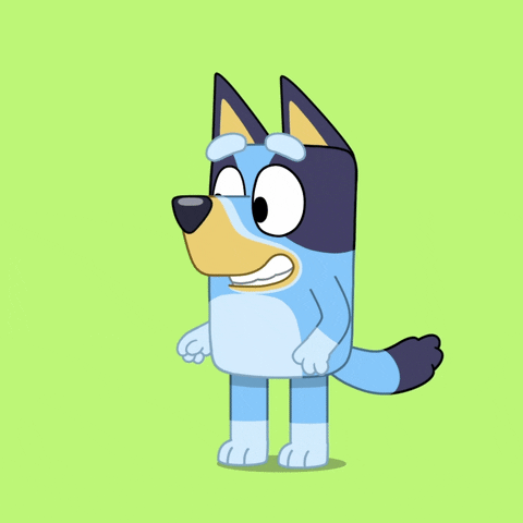 Bluey Looking Left