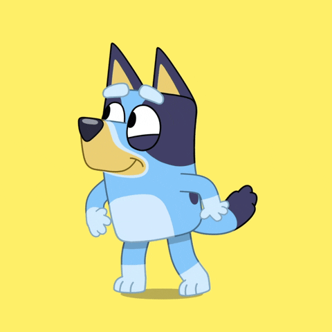 Bluey Looking Left
